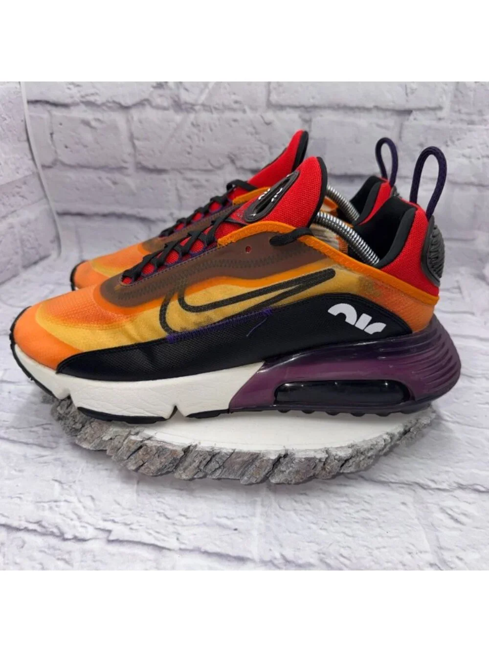 Nike Air Max 2090 Magma Orange Purple Men's Running Shoes BV9977-800 Size 11.5